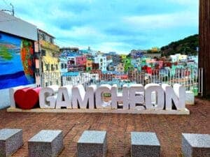 Camcheon is a beatiful area in Busan
