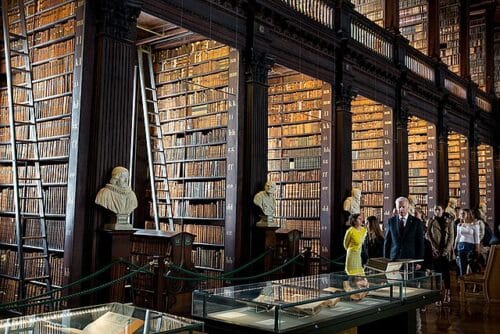Library in Trinity college, Dublin