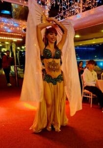 Belly dancer on a dinner cruise at the bosporus