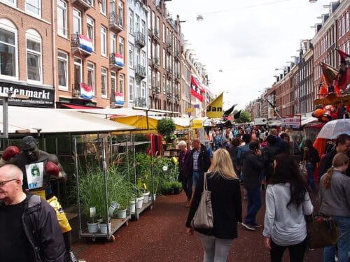 Picture of Amsterdams most famous market: Albert Cuyp markt