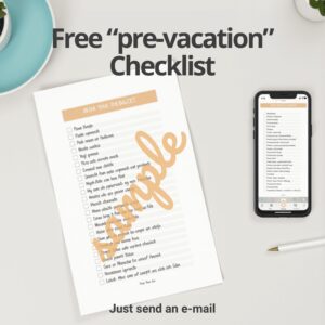 Free pre-vacation checklist
