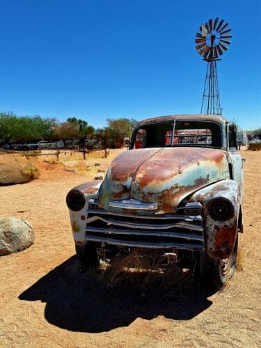 Old rusty car in Solitaire - Namibia