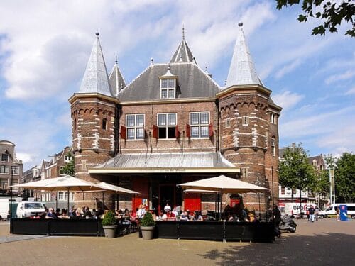 de waag - Amsterdam. A restaurant with a lot of history about guildes