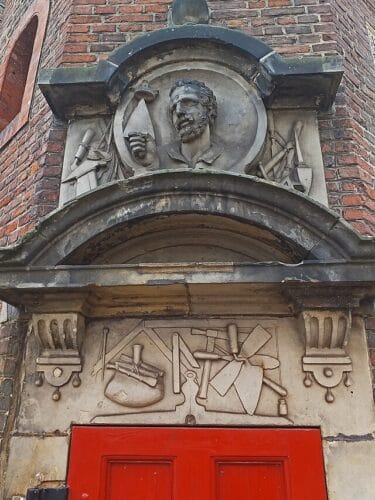 Masonery guild stone in the waag - Amsterdam